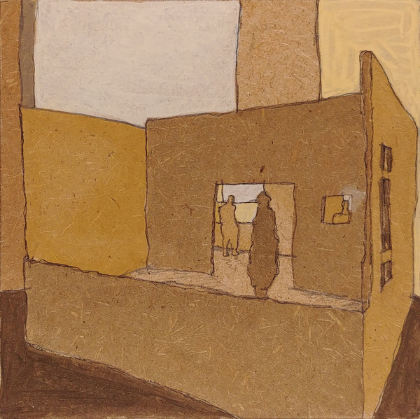 lieu 6 - 13x13 - tempera